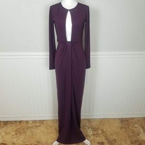 ASOS Open Back, Deep V Neck Floor Length Dress 4